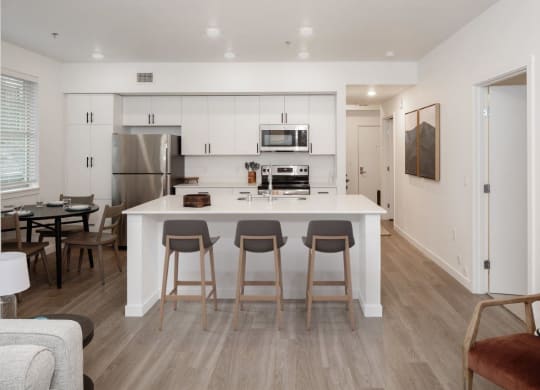 South Ridge Apartments Model Kitchen with Island