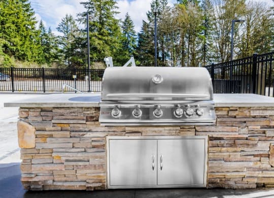 South Ridge Apartments Poolside Grilling Area