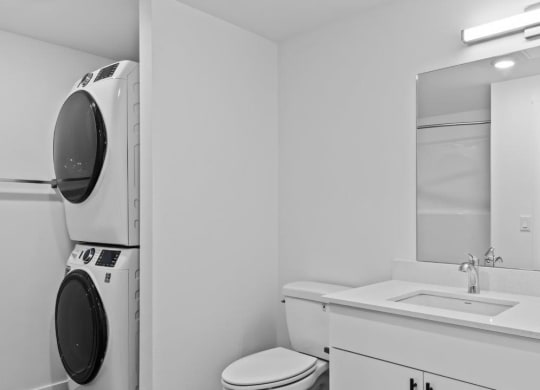 South Ridge Apartments Bathroom with Washer and Dryer