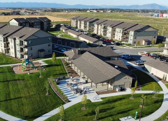 Stillwater Crossing Apartments in Kalispell, Montana Aerial View of Property
