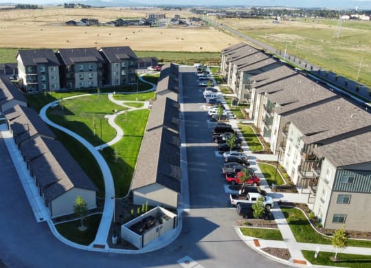 Stillwater Crossing Apartments in Kalispell, Montana Aerial View of Property