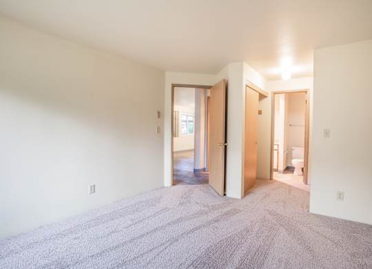 Stonesthrow Apartments Bedroom with Attached Bathroom