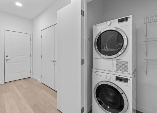 Sumner Mill Laundry Closet with Washer and Dryer