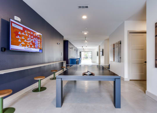 the preserve at ballantyne commons activity room with ping pong table
