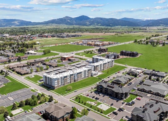 The Annex of Bozeman Apartments in Bozeman, Montana Aerial View of Property and Surrounding Area