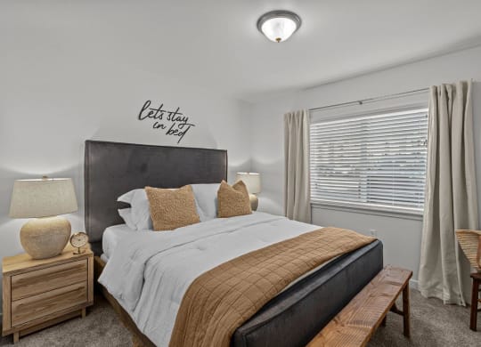 The Banks on Bradley Apartments in Richland, Washington Model Bedroom