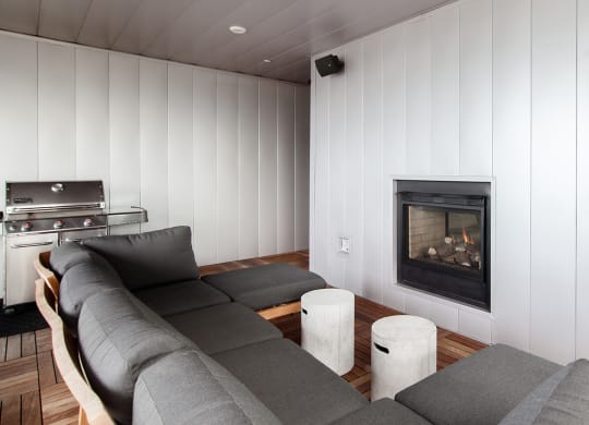 The Century Clubhouse Fireplace