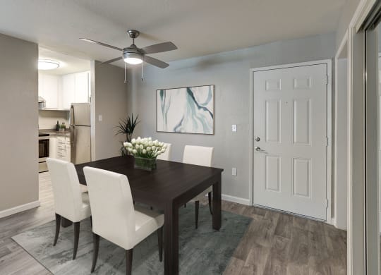 The Crest at Pleasant Hill Model Dining Room