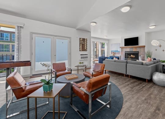 The Crest Pleasant Hill Apartments in California Clubhouse Lounge