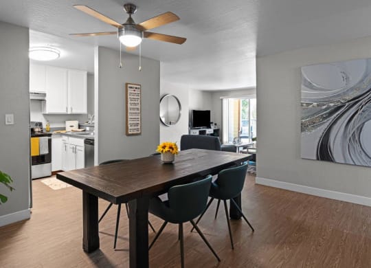 The Crest Pleasant Hill Apartments in California Model Dining Room