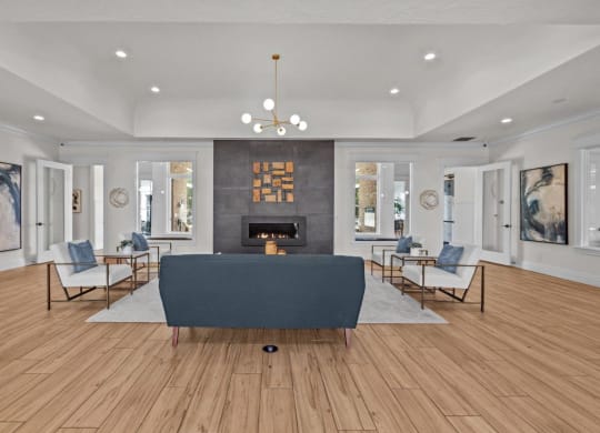 Fireplace Lounge at The Crossings at Chapel Hill, Pasco, Washington