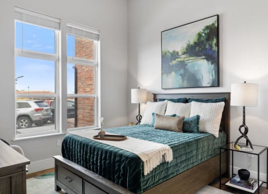 The Edison at Bozeman Gateway Apartments in Bozeman, Montana Model Bedroom
