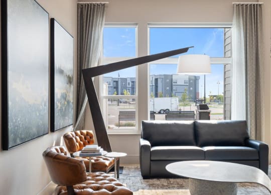 The Edison at Bozeman Gateway Apartments in Bozeman, Montana Clubhouse Lounge