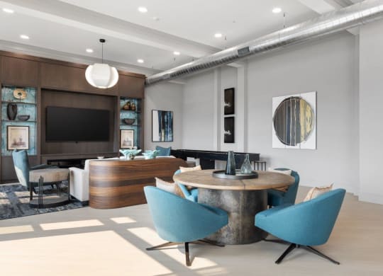 The Edison at Bozeman Gateway Apartments in Bozeman, Montana Clubhouse Lounge