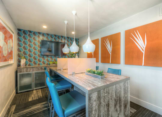 The Icon on Central Apartments in Phoenix, Arizona Clubhouse Lounge