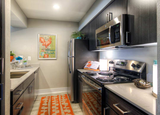 The Icon on Central Apartments in Phoenix, Arizona Model Kitchen