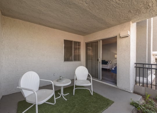 The Icon on Central Apartments in Phoenix, Arizona Private Patio