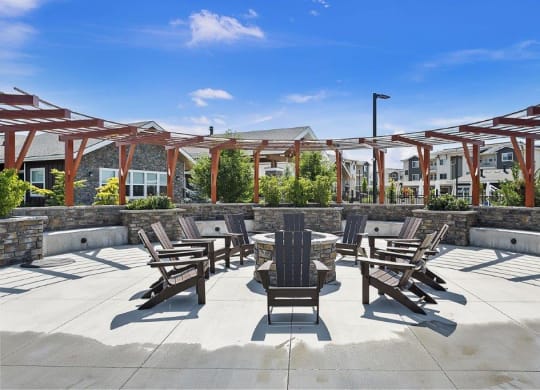 The Lakes at Eagle Firepit with Seating