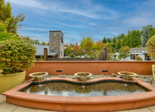 The Mercer Apartments Outdoor Fountain