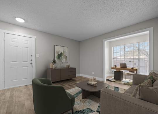 The Monet Apartments in Dallas, Texas Model Living Room