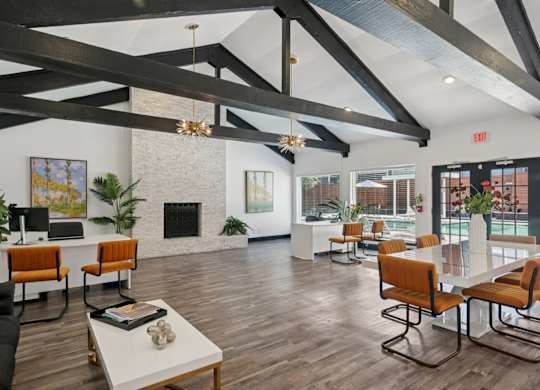 The Monet Apartments in Dallas, Texas Clubhouse Lounge
