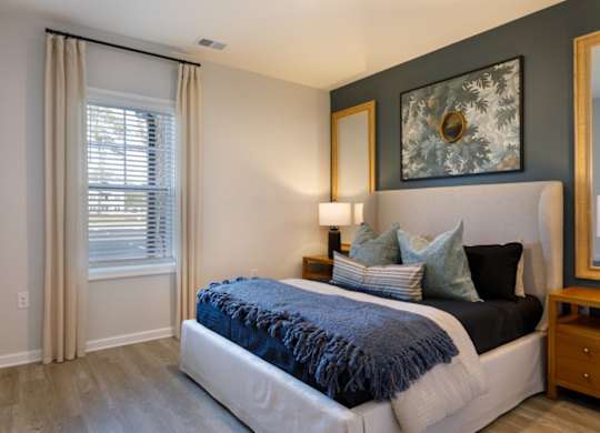 The Tides of Shallotte Apartments near Ocean Isle Beach in North Carolina Model Bedroom