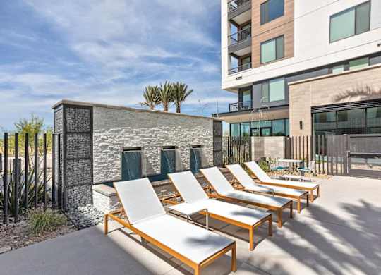 Trovita Rio Apartments in Tempe, Arizona Poolside Lounge Chairs