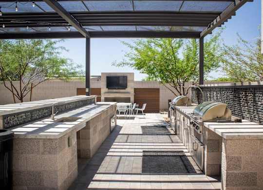 Trovita Rio Apartments in Tempe, Arizona BBQ Area