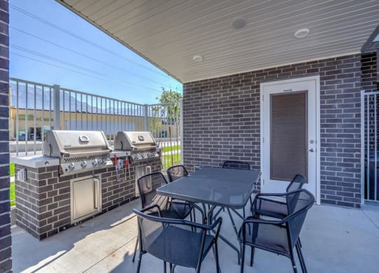 The Boulevard Patio with BBQ Grills