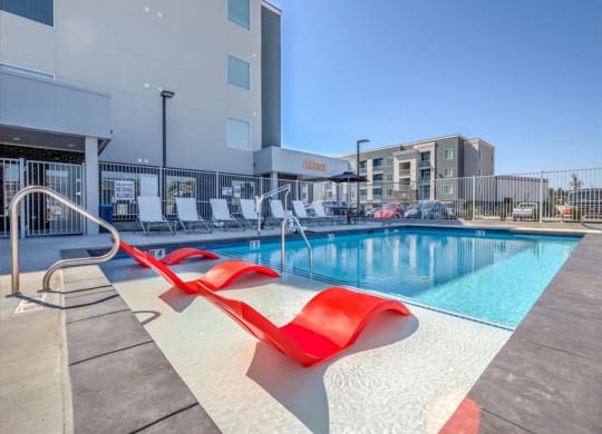 The Boulevard Pool with Lounge Chairs