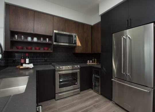 Vinz on Fairfax Apartments in Los Angeles, California Model Kitchen