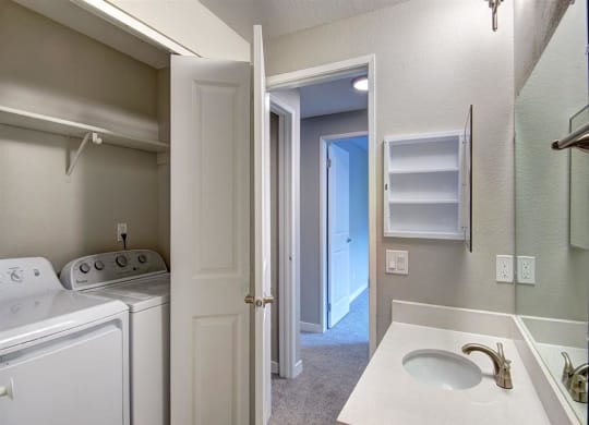 Orchard Ridge Bathroom with Washer and Dryer