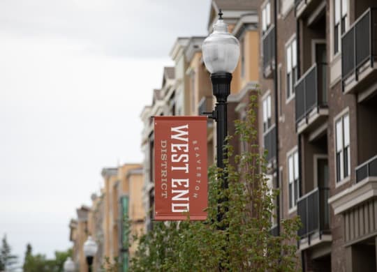 West End District Exterior and Sign