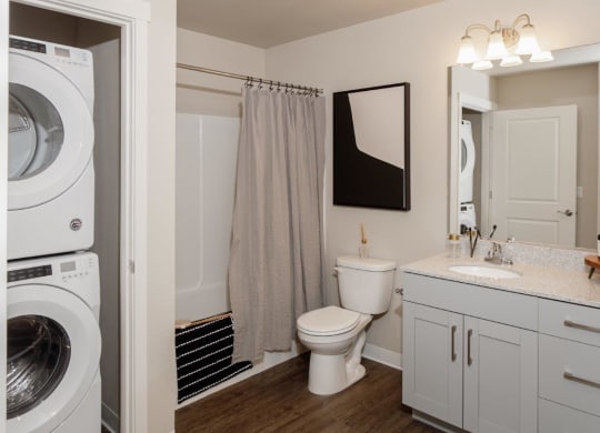 West End District Apartments in Beaverton, Oregon Model Bathroom