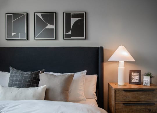 West End District Apartments in Beaverton, Oregon Model Bedroom