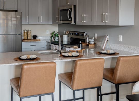 West End District Apartments in Beaverton, Oregon Model Kitchen