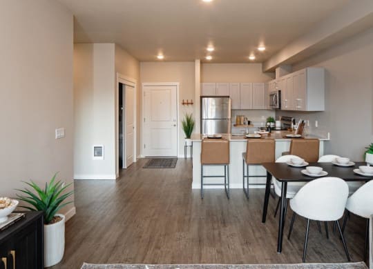 West End District Apartments in Beaverton, Oregon Model Living Room