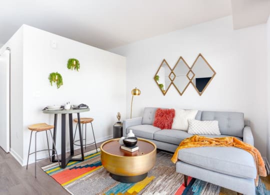 Alton Heights in Kansas City, Missouri Model Living Room