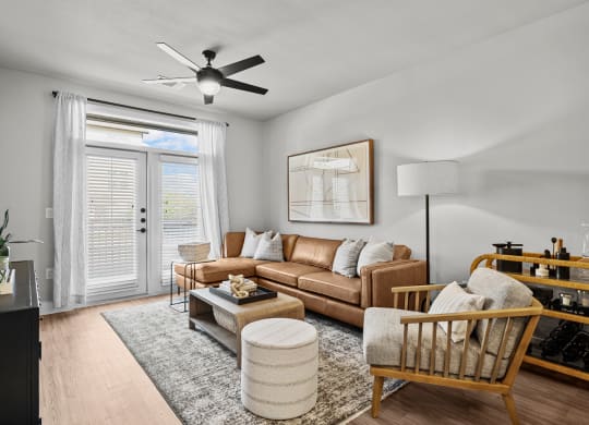 living room at Lenox Grand, Austin, TX 78727