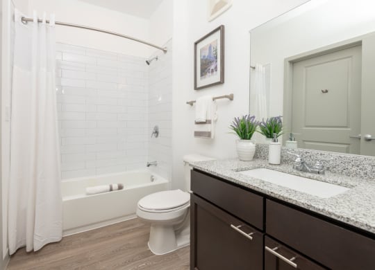 Zen Apartments Bathroom with Bathtub