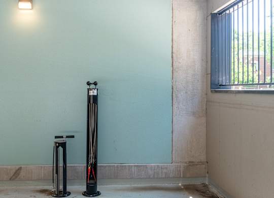 Bike repair station at Sylvan Uptown,Colorado, Denver