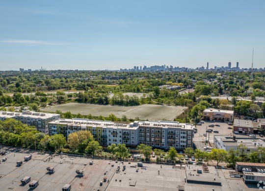 Aerial View at Park77 Apartments, Massachusetts