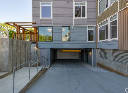 Underground garage parking at Park77 Apartments, Cambridge, Massachusetts, 02138