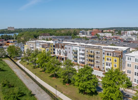 Front exterior at Park77 Apartments, Massachusetts, 02138