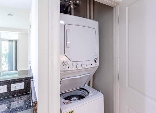 In unit washing machine and dryer at 7 Cameron Apartments, Cambridge, MA