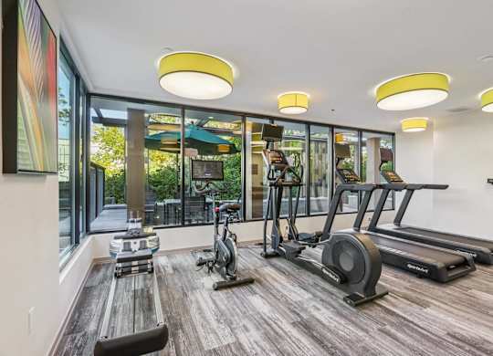 Fitness center at Park77 Apartments, Cambridge, Massachusetts, 02138