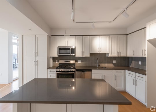 Fully Equipped Kitchen at Park77 Apartments, Cambridge, Massachusetts