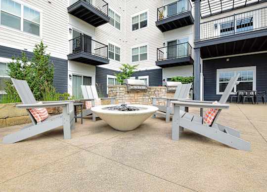 Firepits located around the community