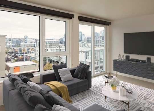 Living Room Inner City View