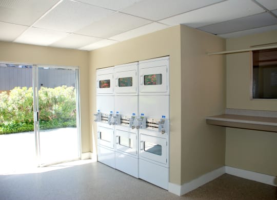 Laundry Facility at Villa Pacific Apartments in Oceanside, California.